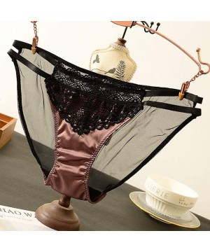 Bustiers & Corsets Women Personality Multi-Color Lace Underwear Ladies Hollow Out Underwear - Coffee - C7199LH4CK8