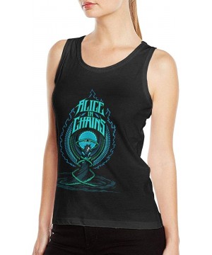 Camisoles & Tanks Alice in Chains Woman's Sexy Tank Vest Particular Vest T Shirts Black - Black - CQ19DDA0AIX