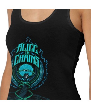 Camisoles & Tanks Alice in Chains Woman's Sexy Tank Vest Particular Vest T Shirts Black - Black - CQ19DDA0AIX