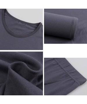 Thermal Underwear Long Johns for Women Man 3XL 4XL 5XL 6XL Thermal Underwear Set Winter Wear Female Male Suit - C5193XZ28T9