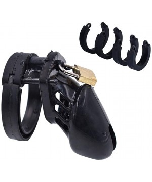 G-Strings & Thongs Breathable Chastity Device Men- Adjustable Chastity Cage with 5 Rings- Male Restraints Erection Cock Cage ...