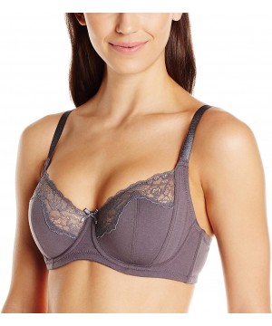 Bras Women's Tess Unlined Wire Bra Charcoal 36FF - CX11W8PMUHD