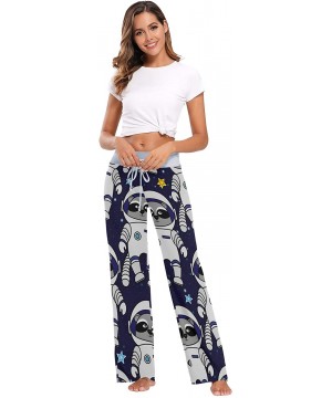 Bottoms Women's Loose Casual Comfy Pajama Pants Drawstring Palazzo Wide Leg Lounge Pants - Color24 - CC197EGQIWQ