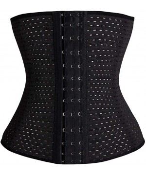 Bustiers & Corsets Breathable Latex Corset Training Waist Cincher for Women - Black - CU125LN1MCH