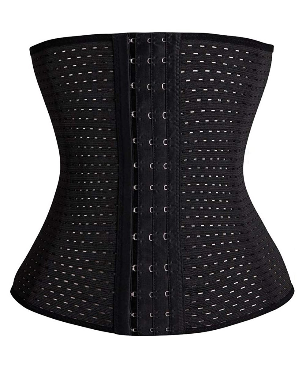 Bustiers & Corsets Breathable Latex Corset Training Waist Cincher for Women - Black - CU125LN1MCH