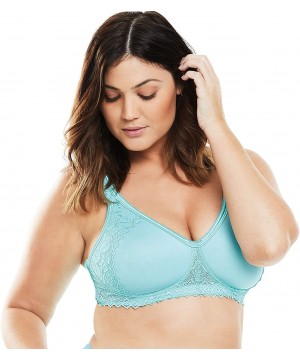 Bras Women's Plus Size Secret Shaping Bra - Aqua (0278) - CG189D9L399