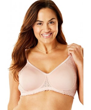 Bras Women's Plus Size Secret Shaping Bra - Aqua (0278) - CG189D9L399