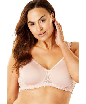 Bras Women's Plus Size Secret Shaping Bra - Aqua (0278) - CG189D9L399