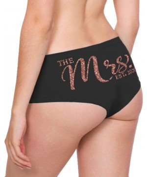 Panties Bride Mrs Panties - Bachelorette Party Mrs 2020 Panty for Women - Lingerie Gifts for Honeymoon - Cheeky - Black (the ...