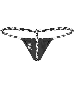 G-Strings & Thongs Sexy Mens G-String Thongs T-Back Underwear Wrestling Sumo Briefs Tangas - Black - CN18K2UMRW7