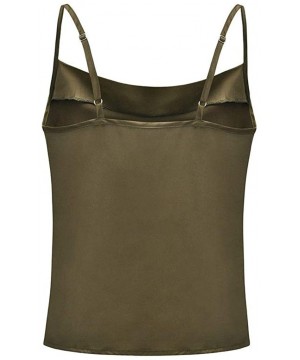 Accessories Women Crochet Tank Camisole Lace Vest Bra Crop Top - Army Green★ - C218M6NKWMK