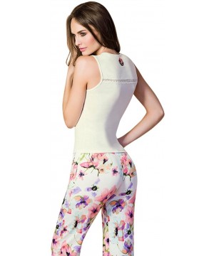 Sets Women's Pajama Set Semi Fitted Pj Floral - CS12FA4G4TH