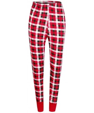 Sets Matching Christmas Pajamas for Family Tops and Bottoms for Men Women and Youth PJS Long Sleeve Sleepwear Mom red - C0192...