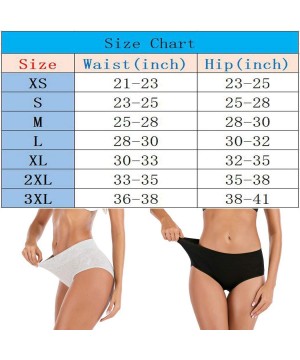 Panties Women's High Waisted Cotton Underwear Briefs Ladies Soft Breathable Full Coverage Panties - Black - CA19406OXUC