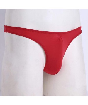 Bikinis Gay Swimwear Men Lingerie Underwear G-String Bikini Briefs Gay Homme Panties - White - CY190ZQTHE8