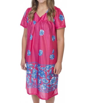 Nightgowns & Sleepshirts Women's Knee Length Lounger - Fuschia - CT18IA7UQ2H