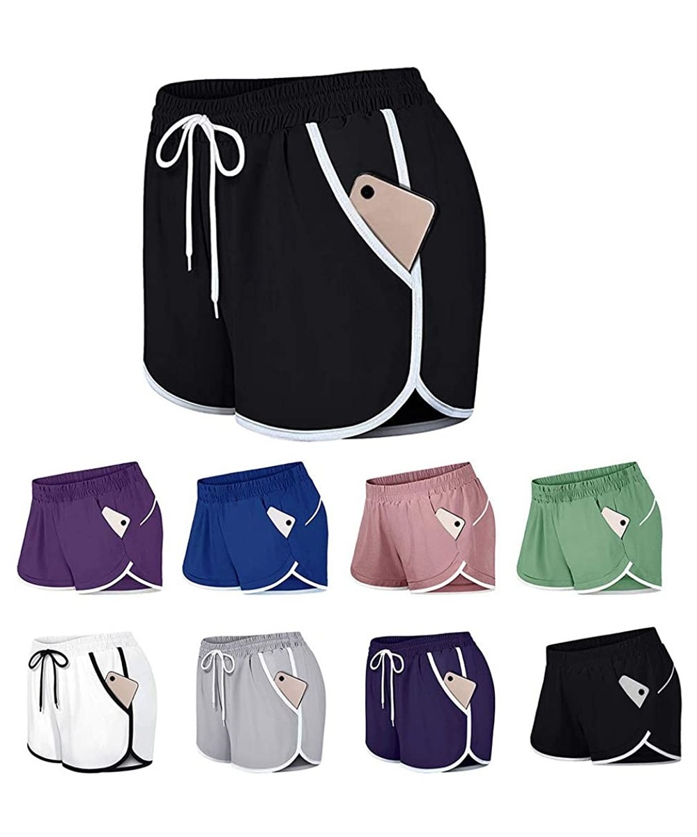 Bottoms Womens Summer Casual Shorts with Pockets- Pyjama Bottoms Lounge Shorts Comfy Short Pants for Yoga/Sports/Gym/Athletic...