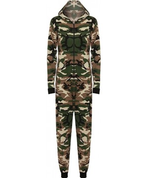 Sets WOMEN ONESIE FASHION PRINTED PLAYSUIT HOODED LADIES JUMPSUIT ROMPER - Camouflage - CO12O0M18XD