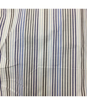 Sleep Bottoms Men's Big and Tall Woven Poplin Sleep Bottoms Pajama Pants - White/Blue Striped - CK18T7IHLYW