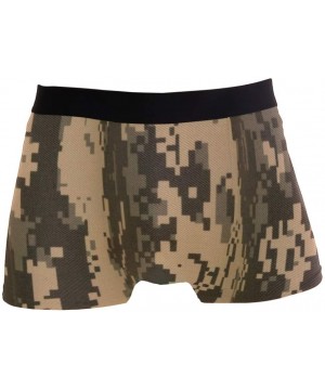 Boxer Briefs Linen-Camouflage Men's Sexy Boxer Briefs Stretch Bulge Pouch Underpants Underwear - Linen-camouflage - CQ18N95LK3I