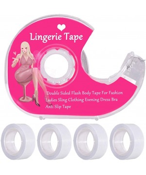 Accessories Fashion Boob Body Tape Double Sided Clothing Tape for Skin Dress Bra 82 Feet Clear 82 ft - CY18TT3SQRU