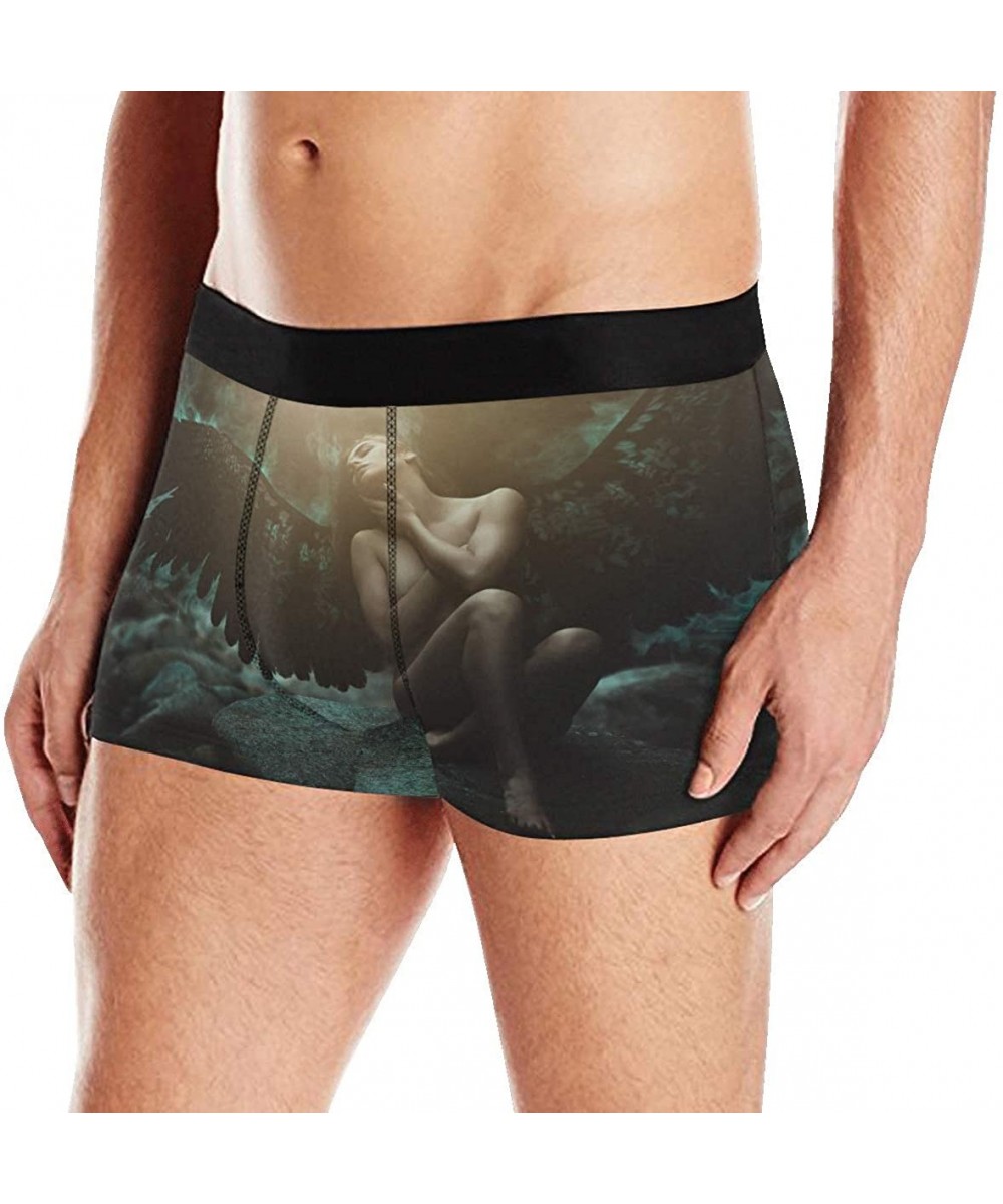 Boxer Briefs Gothic Mysterious Castle in Forest Comfort Classics Boxer Briefs Underwear for Men Youth - Design 02 - CX1927XKWIK