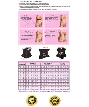 Bustiers & Corsets Full Steel Boned Waist Cincher Tight Lacing Satin Underbust Shaper Waspie Mini Corset 8079-OT - Navy - C11...