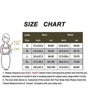 Bustiers & Corsets Women's Steampunk Classic Gothic Overbust Corset Tops Bustier Punk Rock Outfits Halloween Costume - White-...