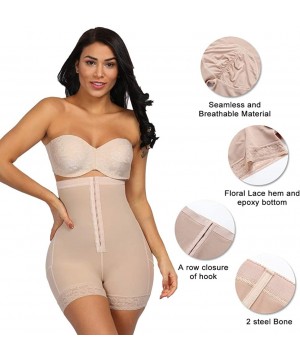 Shapewear Women Shapewear Shaper Body Shaper Slimming Bodysuit Waistline with Long Leg Lace Hem Plus Size S-6XL - Beige-5013 ...