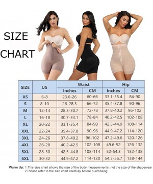 Shapewear Women Shapewear Shaper Body Shaper Slimming Bodysuit Waistline with Long Leg Lace Hem Plus Size S-6XL - Beige-5013 ...