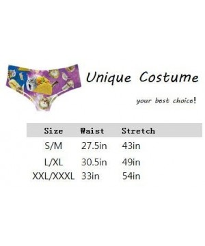 Panties Women's Panties Underwear Shorts 3D Printed Sexy Animal Pattern Sleep and Casual Stretch Super XXX-Large Size Multi-P...