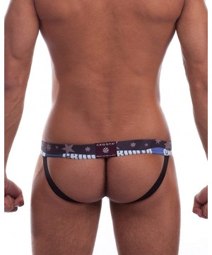 G-Strings & Thongs Mens Underwear Jockstrap Bikini- Hip-Up Jocks- Australian Desert Graphics - Purple - C2115O3SFXT