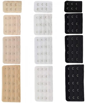 Accessories 6 PCS Assorted Bra Extender 2 Hook 3 Row 1.2 inch Spacing Narrow - 12 Pcs 28928 - CD11T78YWTX