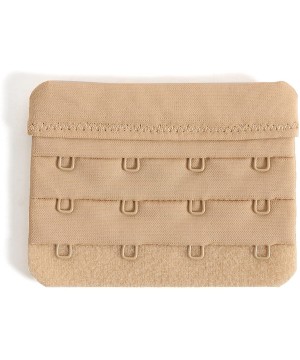 Bras Bra Extender Soft Comfortable Bra Band Extension Pack of 3 Multi-size - 4 Hook Beige-3/4inch Spacing - CH18GDKOZ8L