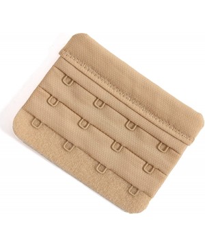 Bras Bra Extender Soft Comfortable Bra Band Extension Pack of 3 Multi-size - 4 Hook Beige-3/4inch Spacing - CH18GDKOZ8L