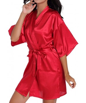 Garters & Garter Belts Women Bridal Pajamas Wedding Brideslmaid Gift Mother Sister of The Bride Robes Red - CK194DAZ69X