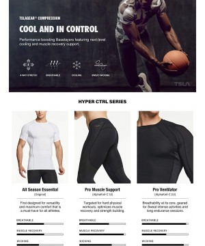 Undershirts Men's Cool Dry Fit Mock Long Sleeve Compression Shirts- Athletic Workout Shirt- Active Sports Base Layer T-Shirt ...