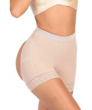 Shapewear Women's Butt Lifter Enhancer Shapewear Shorts Tummy Control Body Shaper Panties - Skin - CM18RDAG7E4