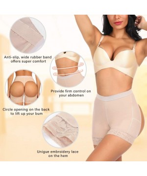 Shapewear Women's Butt Lifter Enhancer Shapewear Shorts Tummy Control Body Shaper Panties - Skin - CM18RDAG7E4