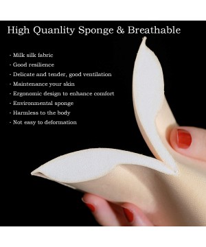 Accessories Bra Pads Inserts Women Lady Swimsuit Push up Removable Bra Enhancer Bra - Khaki - CS18H2678R7