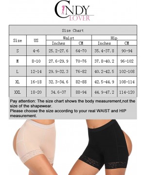 Shapewear Women's Butt Lifter Enhancer Shapewear Shorts Tummy Control Body Shaper Panties - Skin - CM18RDAG7E4