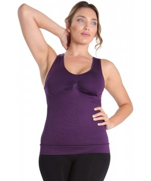 Shapewear Frontrunner Shaping Sport Tank- Athletic Shapewear - Blackberry Shapewear - CP125KWVK3P