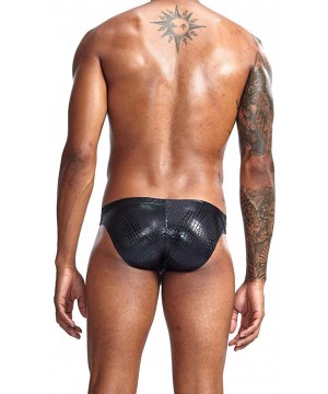 Boxers Low-Waist Polyester Serpentine U-Shaped Men's Boxer - Black - CY18TO4L2CZ