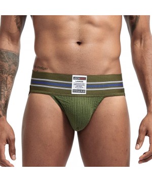 Boxer Briefs Underwear Men's Supersoft Briefs Boxer Breathable Skinny Sports Underpants Bulging Bag Soft Boxer - Armygreen - ...