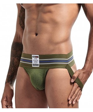 Boxer Briefs Underwear Men's Supersoft Briefs Boxer Breathable Skinny Sports Underpants Bulging Bag Soft Boxer - Armygreen - ...