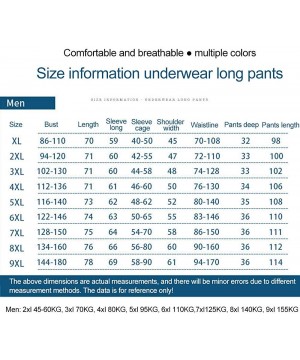 Thermal Underwear 2020 Thermal Underwear for Men Ultra Soft Comfortable Plus Fertilizer Stretch Long Johns Set with Velvet Li...