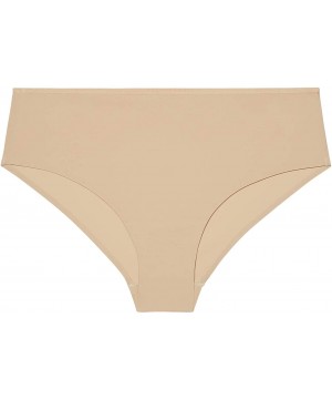 Panties Women's Curvy Microfiber Cheeky - Honey Nude - C318UATDH2C