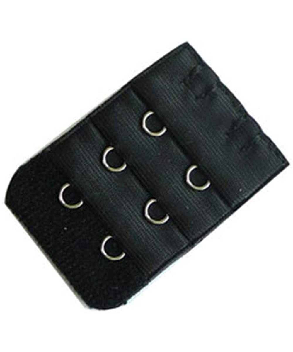 Accessories 5Pcs Bra Extenders Strap Buckle Extension 3 RowsHooks Extender Sewing Tool Intimates Accessories for Women - Blac...