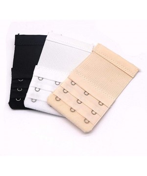 Accessories 5Pcs Bra Extenders Strap Buckle Extension 3 RowsHooks Extender Sewing Tool Intimates Accessories for Women - Blac...