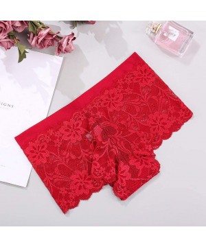 Baby Dolls & Chemises Fashion Sexy Lingerie-Fashion Sleepwear Underwear Lace Brief Underpant - Red - CU194AOTGKL